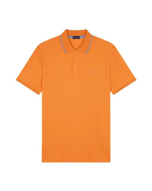 Paul & Shark Orange Polo Shirts for men