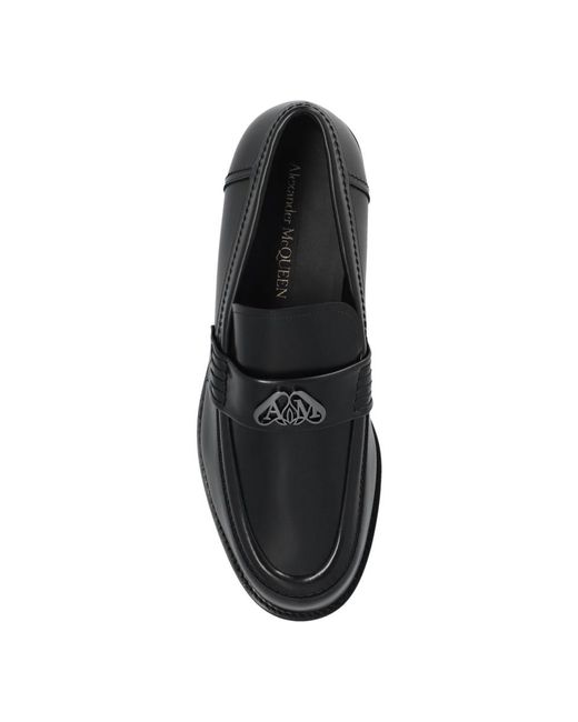 Alexander McQueen Lederloafers in Black für Herren