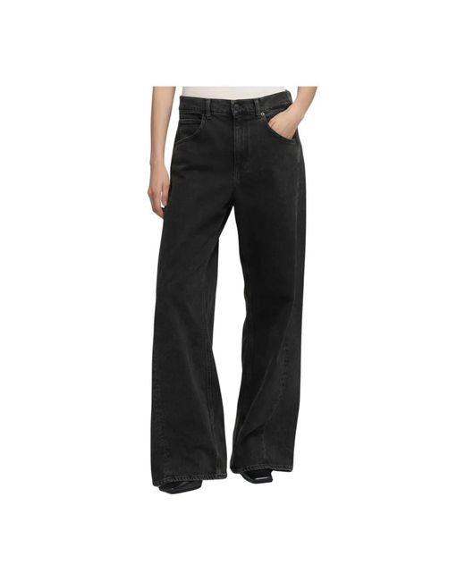 Wide Trousers Replay en coloris Black