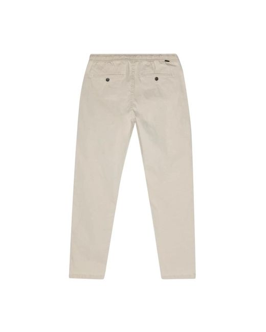 Trousers > slim-fit trousers Ecoalf pour homme en coloris Natural