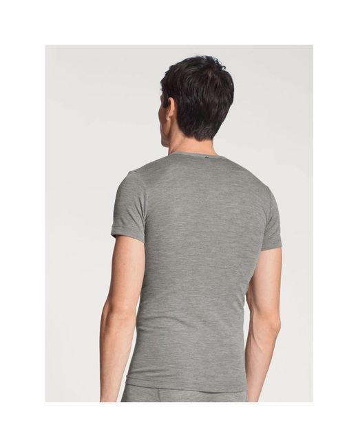Calida Gray T-Shirts for men