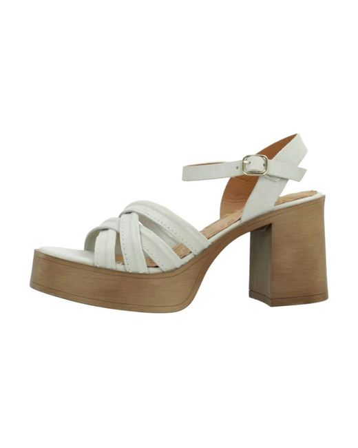 High Heel Sandals MTNG de color Natural