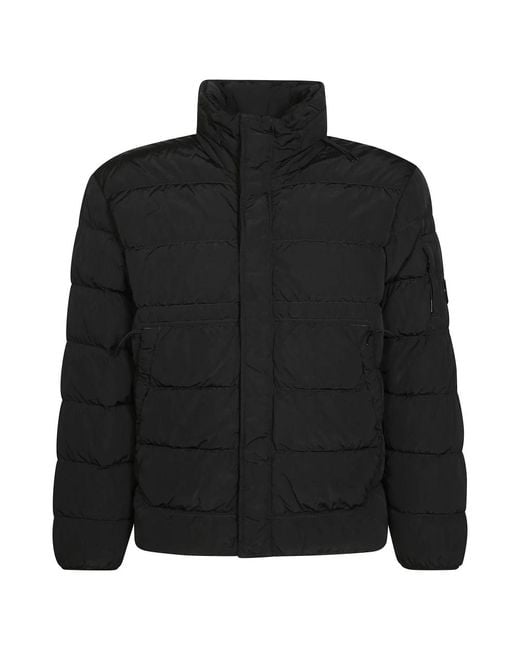 C P Company Chroom Middelgrote Jas in het Black voor heren