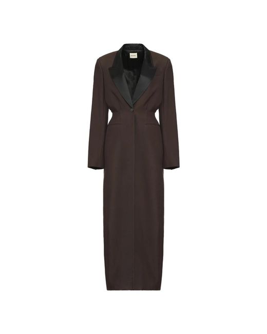 Khaite Black Single-Breasted Coats