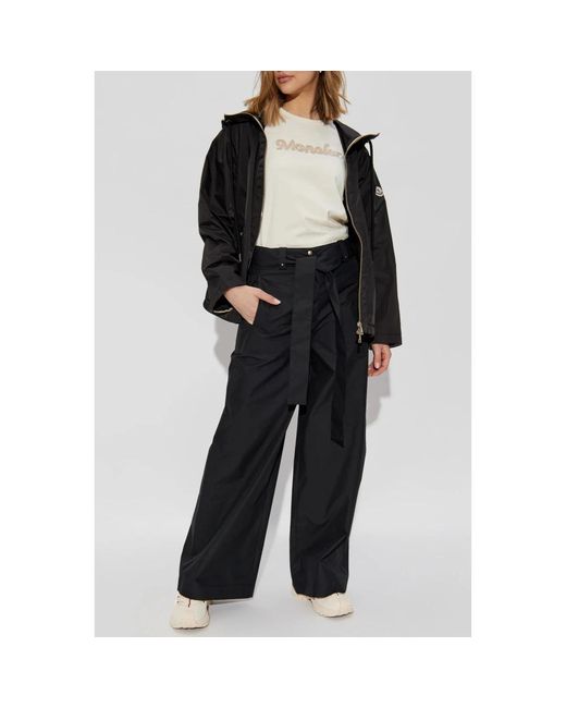 Moncler Wide Trousers in het Black