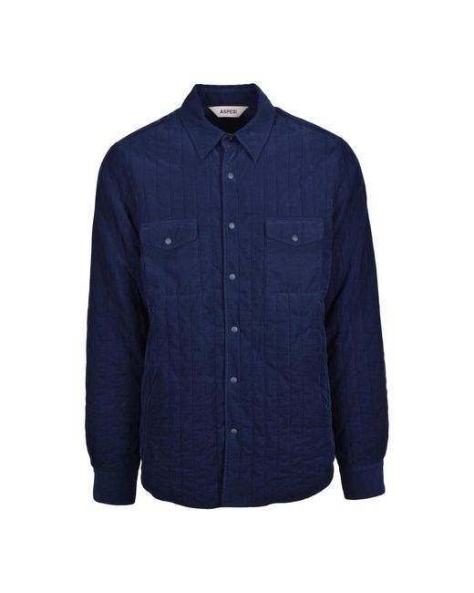 Aspesi Blue Casual Shirts for men