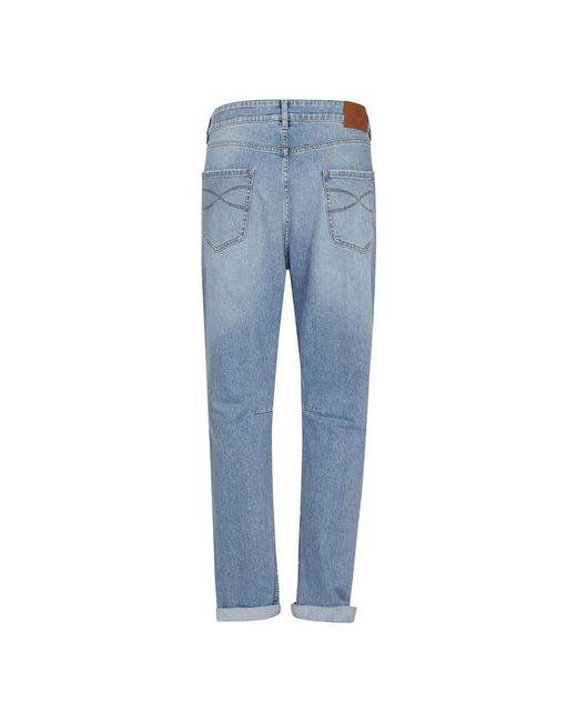 Brunello Cucinelli Blue Slim-Fit Jeans for men
