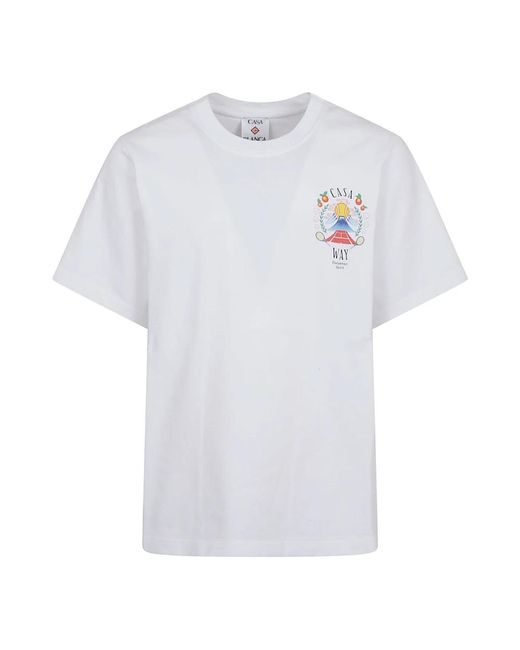 Casablanca Weißes T-Shirt Für Männer Aw25 in White für Herren