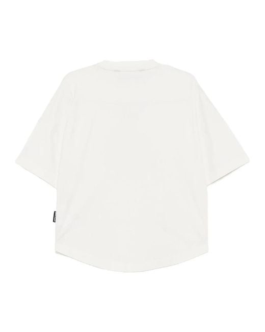 Palm Angels White T-Shirts for men