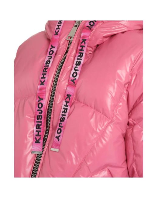 Khrisjoy Pink Winter Jackets