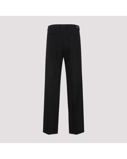 Gucci Black Straight Trousers for men