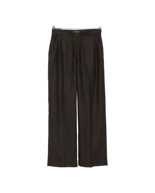 Wide Trousers Lois de color Black
