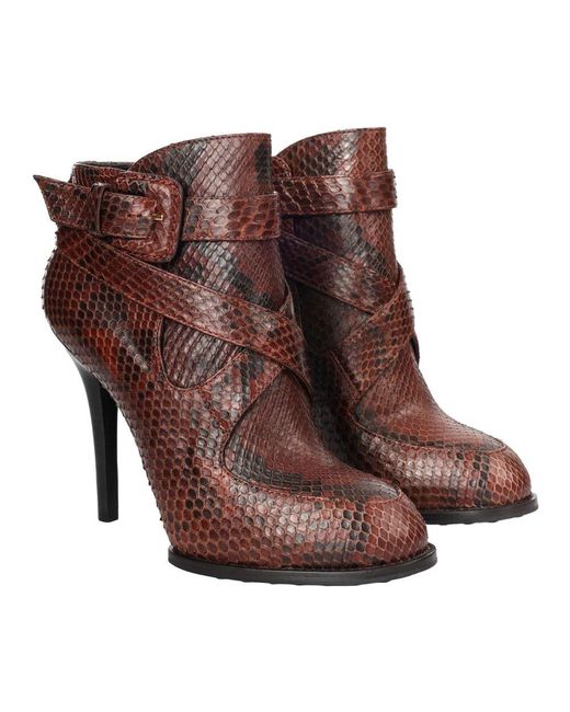 Tod's Brown Heeled Boots