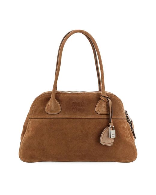 Miu Miu Brown Shoulder Bags