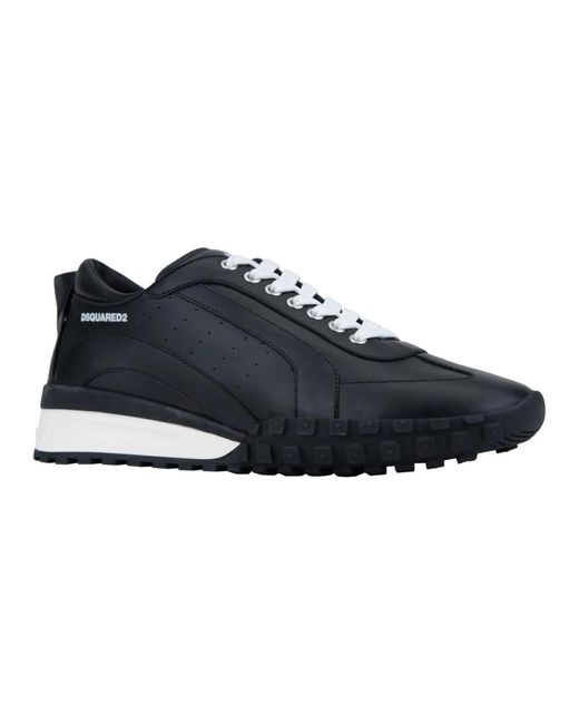 DSquared² Leder-Schnür-Sneakers Mit Wildleder in Blue für Herren