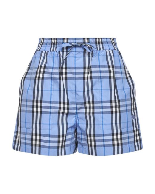 Burberry Blue Short Shorts