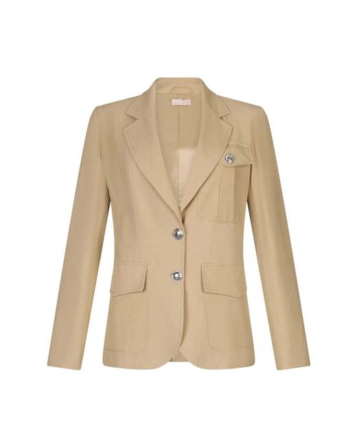 Liu Jo Natural Blazer Aus Baumwollmischung