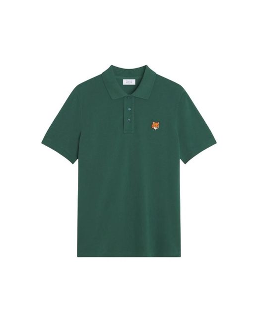 Maison Kitsuné Green Polo Shirts for men