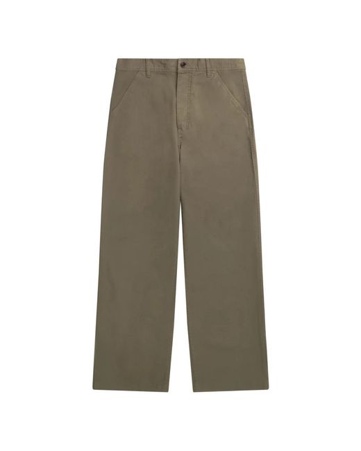 Norse Projects Green Wide Trousers for men