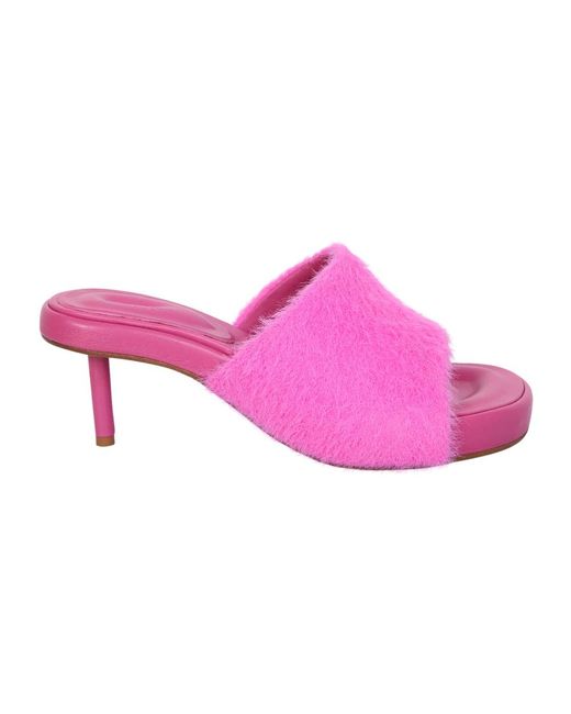 Jacquemus Pink Heeled Mules