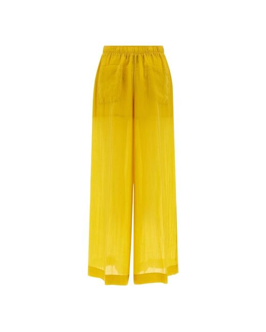 Nude Yellow Wide Trousers