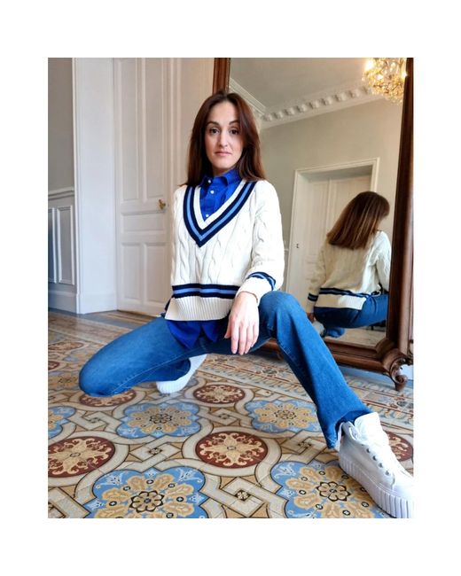 Polo Ralph Lauren V-Neck Knitwear in het White