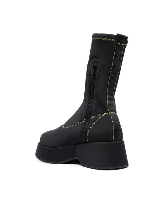 Ganni Black Ankle Boots