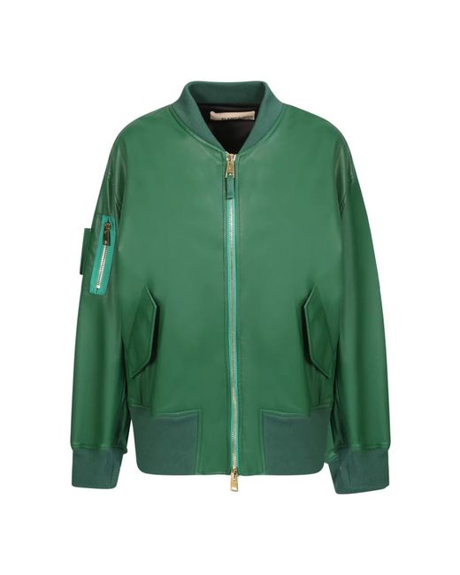 Blanca Vita Green Bomber Jackets