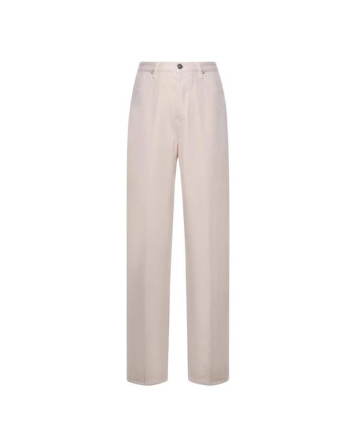 Dondup Gray Straight Trousers