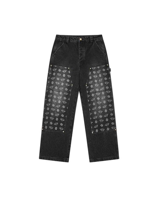 BBCICECREAM Gray Loose Fit Jeans for men