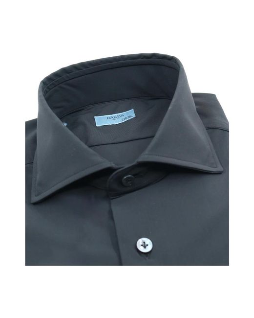 Barba Napoli Blue Formal Shirts for men