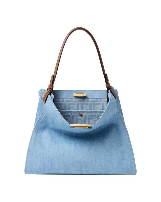 Fendi Blue Shoulder Bags