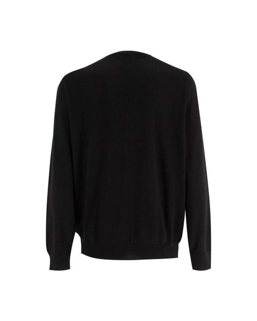 Drumohr Kaschmir rundhals strickpullover in Black für Herren