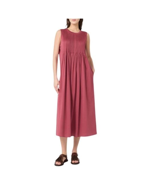Weekend by Maxmara Knit Midi Jurk in het Red