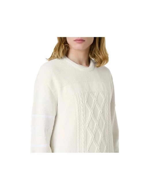 Round-Neck Knitwear Iceberg de color White