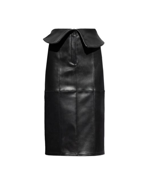 Alexander McQueen Leren Rok in het Black