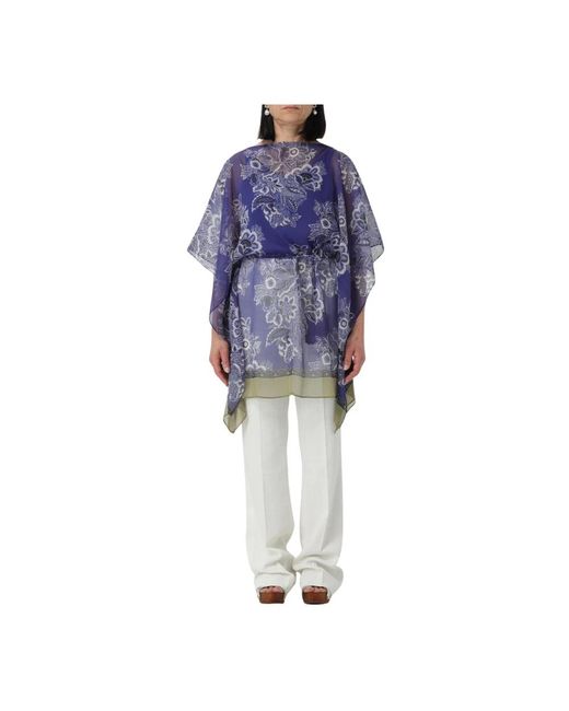 Etro Blue Capes