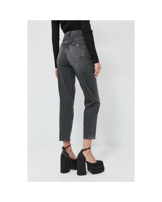 Guess Cropped Jeans in het Black