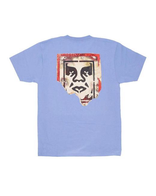 Obey Blue T-Shirts for men
