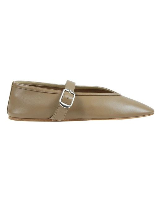 Le Monde Beryl Natural Flache Ballerina Schuhe Elegantes Bequemes Design