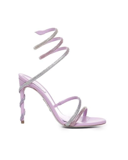 Rene Caovilla Pink High Heel Sandals