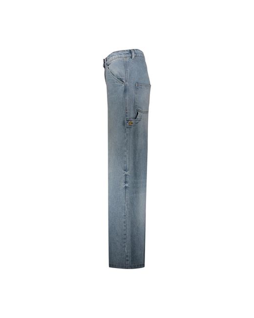 Courreges Blue Loose-Fit Jeans