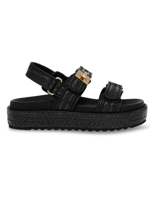 Flat Sandals di Steve Madden in Black