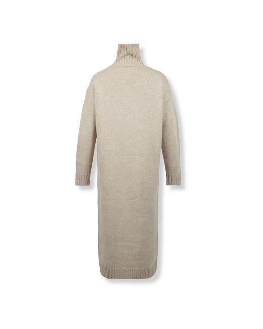 Max Mara Kleedjes ,Kasjmier Zomerse Coltrui Jurk in het Natural