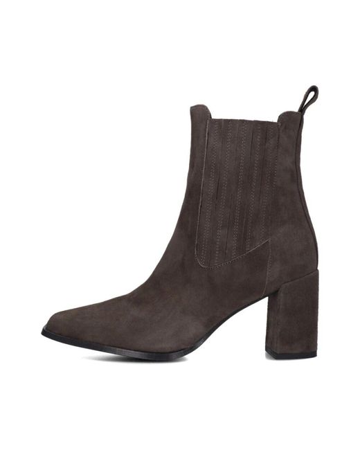 Notre-v Brown Braune Wildleder Stiefeletten Stilvolles Modell