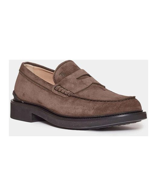 Tod's Brown Sailor Shoes for men