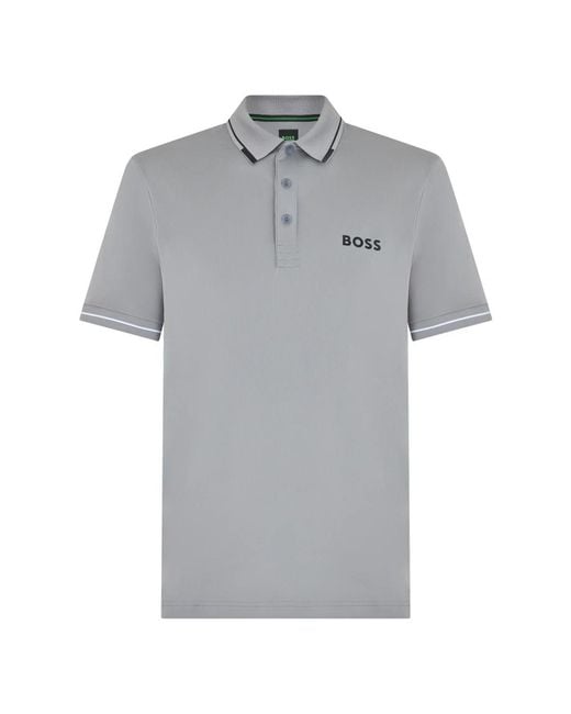 HUGO Gray Polo Shirts for men