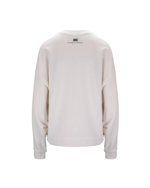 Elisabetta Franchi Gray Sweatshirts