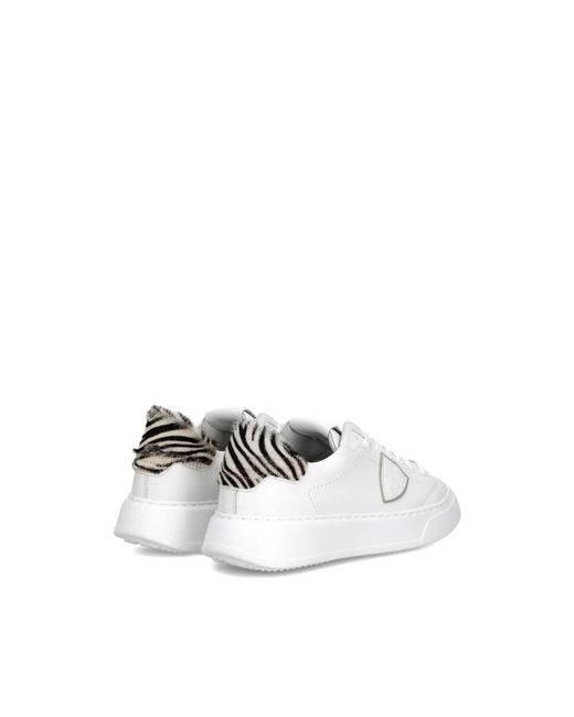 Philippe Model White Temple Sneakers