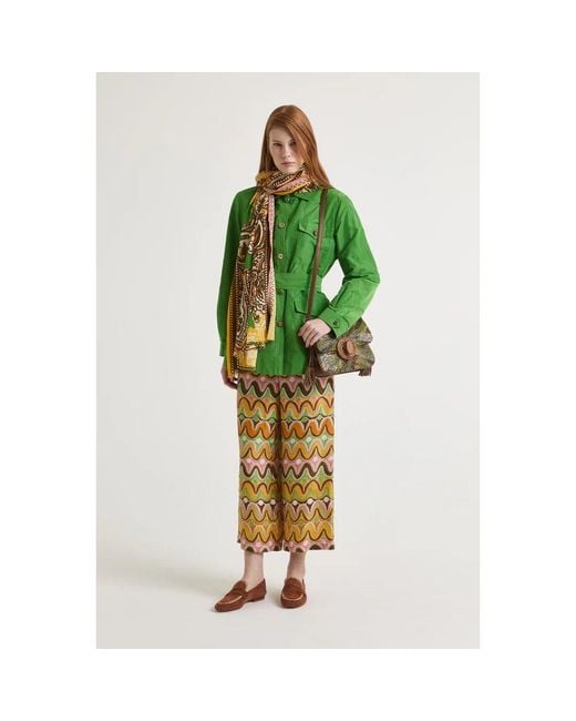 Maliparmi Green Mimosa Coat